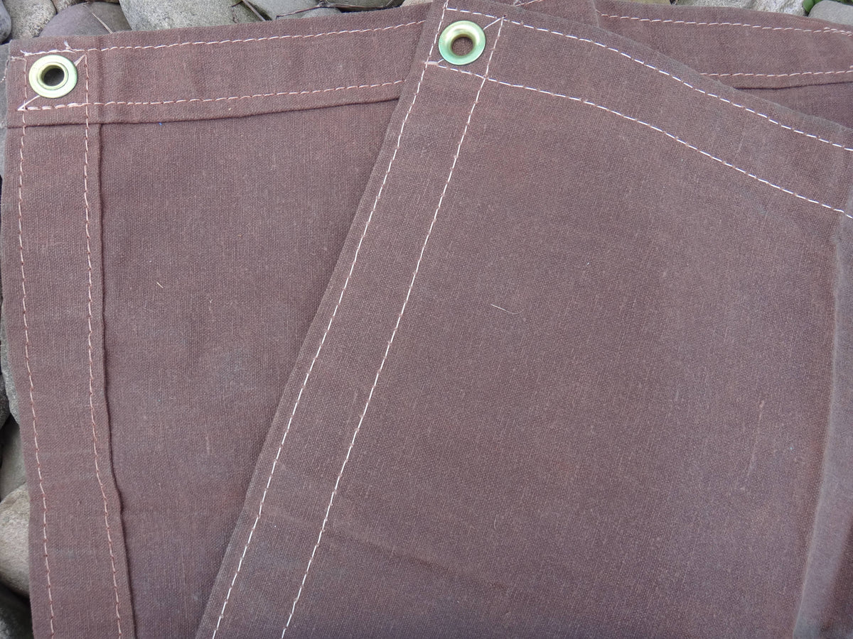 16 x 24 Brown Canvas Tarp 12 oz. T66917