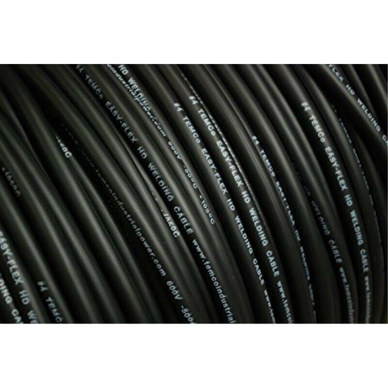 50 ft 4 Gauge AWG Copper Welding Cable Black E822171