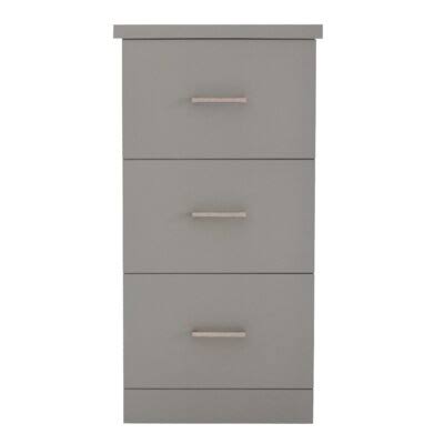 Gray Oak 3-Drawer Vertical Filing Cabinet E9127