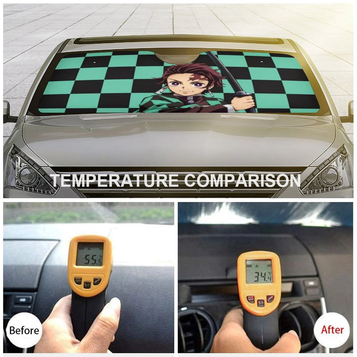 Foldable Reflective Car Windshield Sun Shade Cover B111