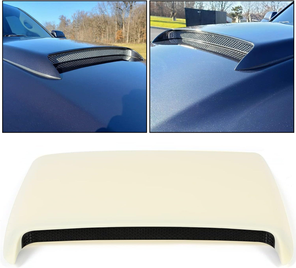 White 25×25" Hood Scoop Kit A27018