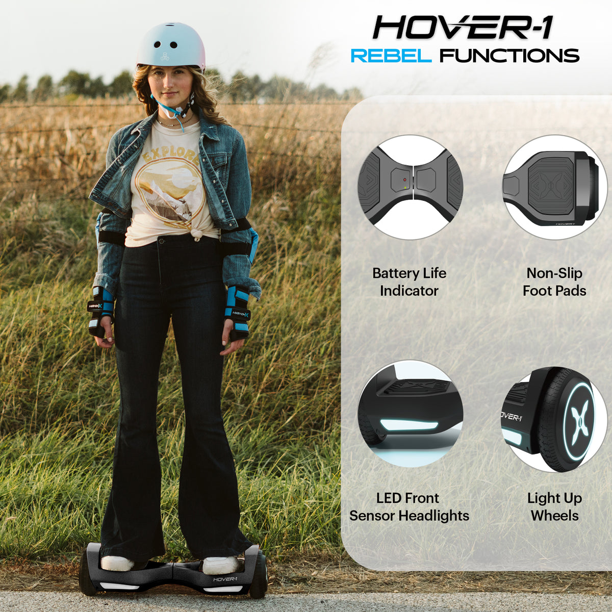 Black LED Hoverboard R943