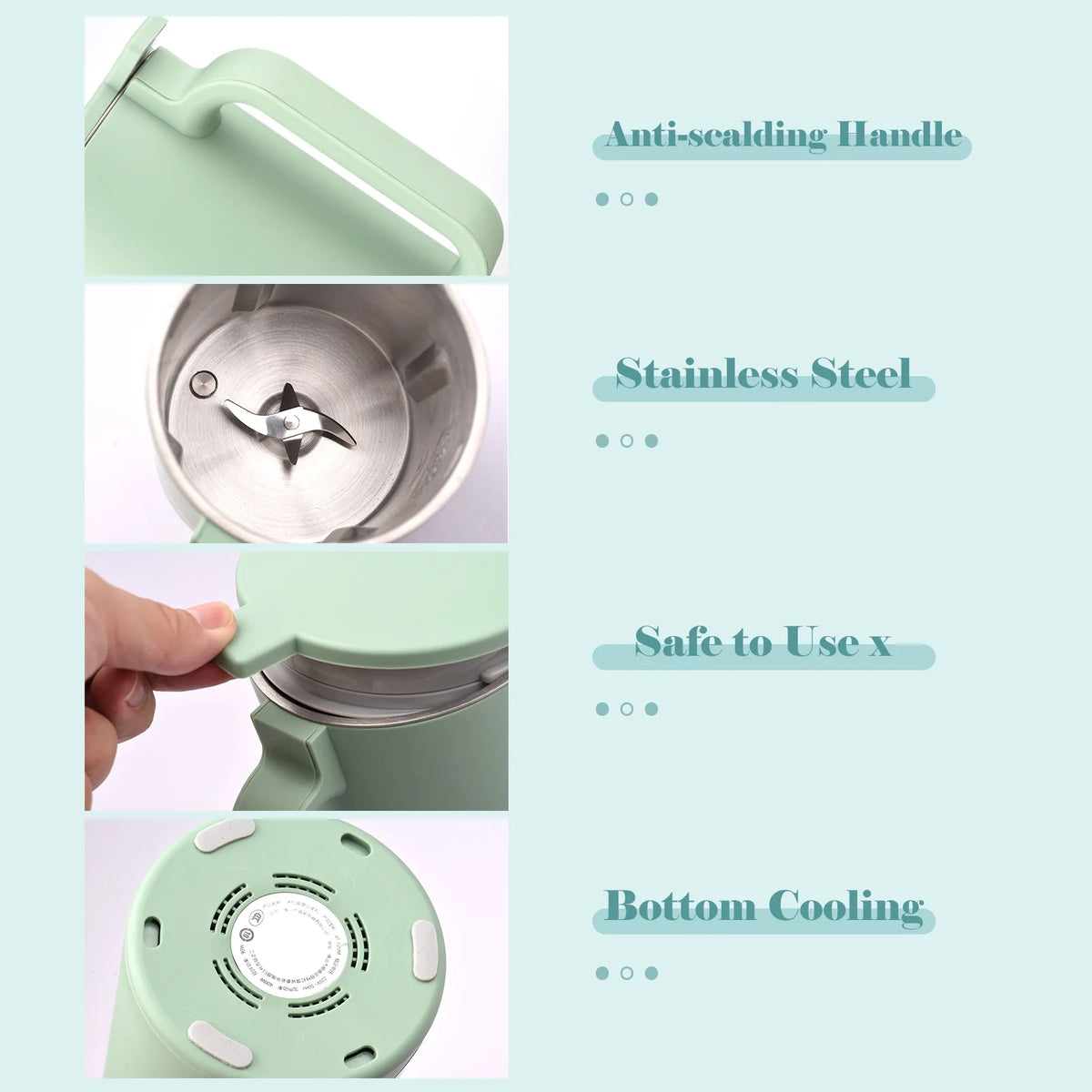 Soymilk Maker 350mL Stainless Steel Multi Cooker M637927