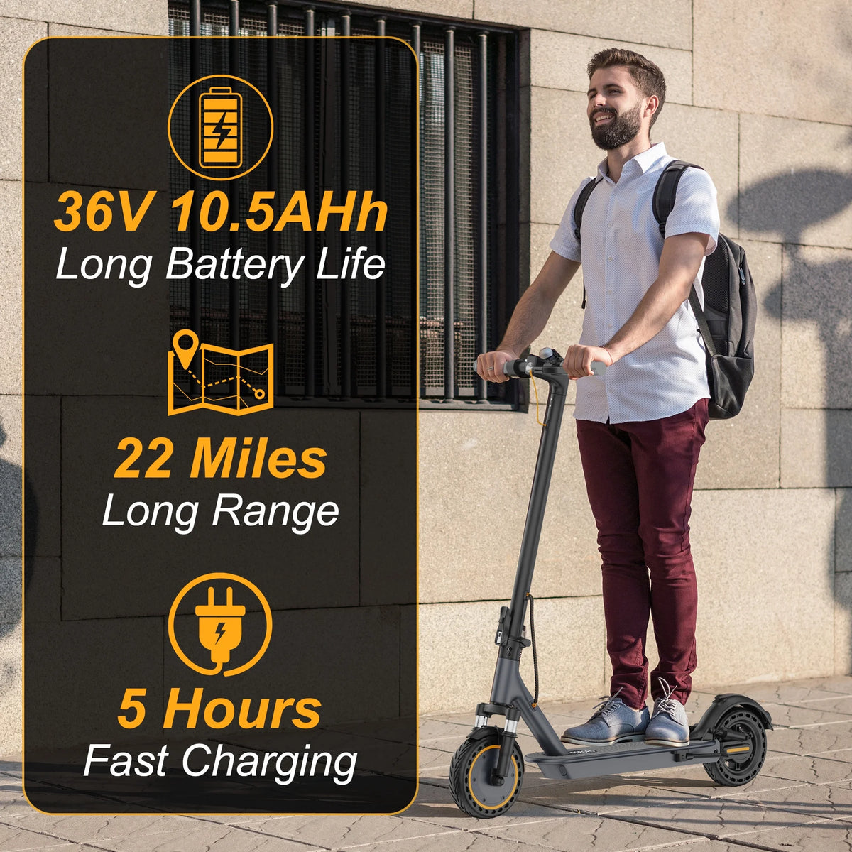 8.5" Folding Electric Scooter with Dual Suspension I547868