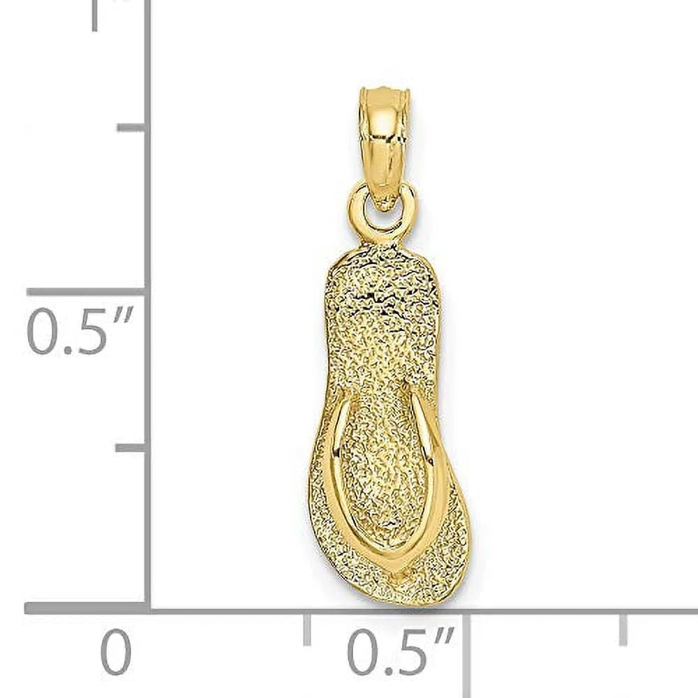 10K Yellow Gold Flip-Flop Charm Q558344