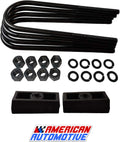 2WD/ 4WD 1.5 Rear Suspension Lift Cast Iron Blocks with 10 Round Leaf Spring Axle U Bolts C95050