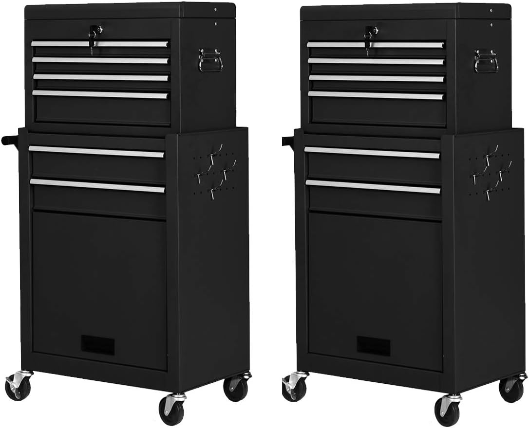 6-Drawer Rolling Tool Chest Set of 2 Q655038