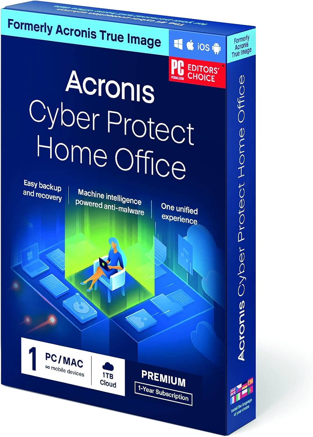 3 PC/Mac 1-year Personal cyber protection Local backup, cloning, recovery, anti-ransomware F26694