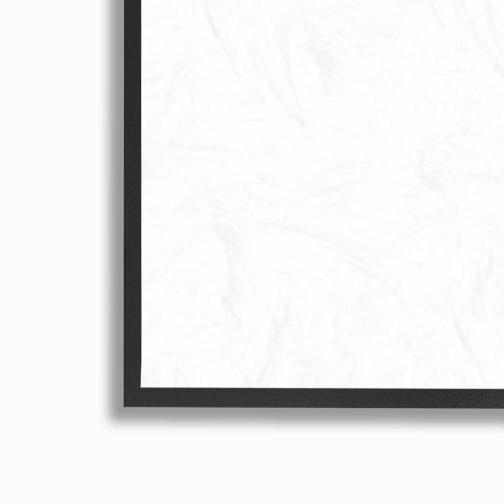 Minimal Blue Botanical Study Framed Floral Wood Print in Brown H8647