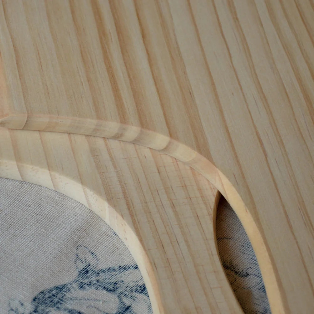 Natural Wooden Pizza Peel Charcuterie Board Q55478