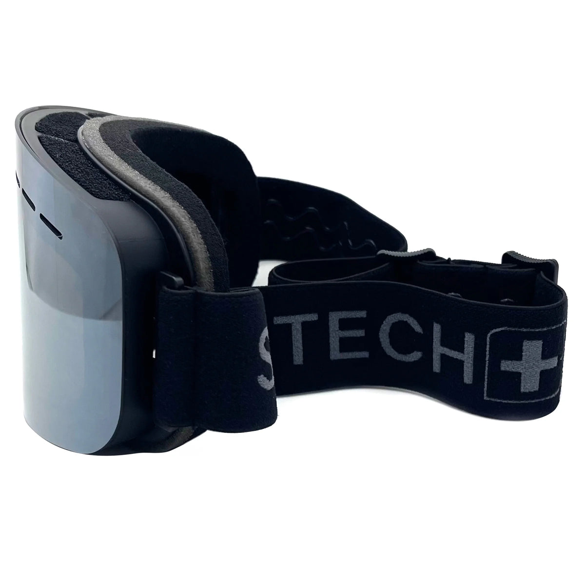 Rimless Ski Goggle Black Strap C7768