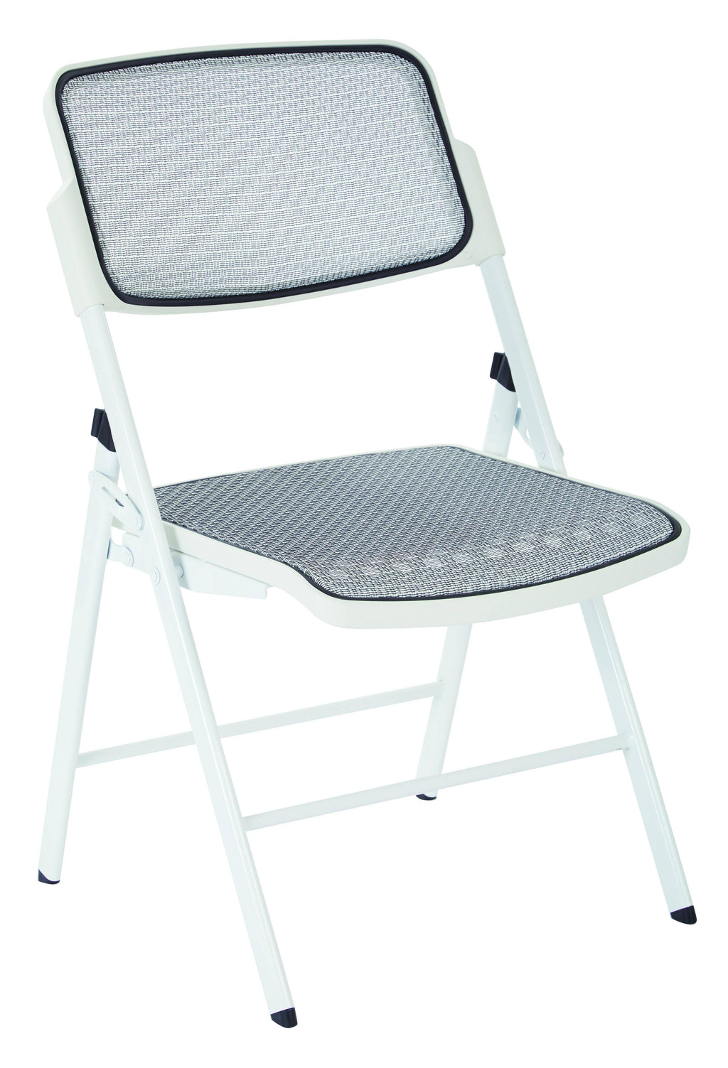 White ProGrid Mesh Folding Chair Q245