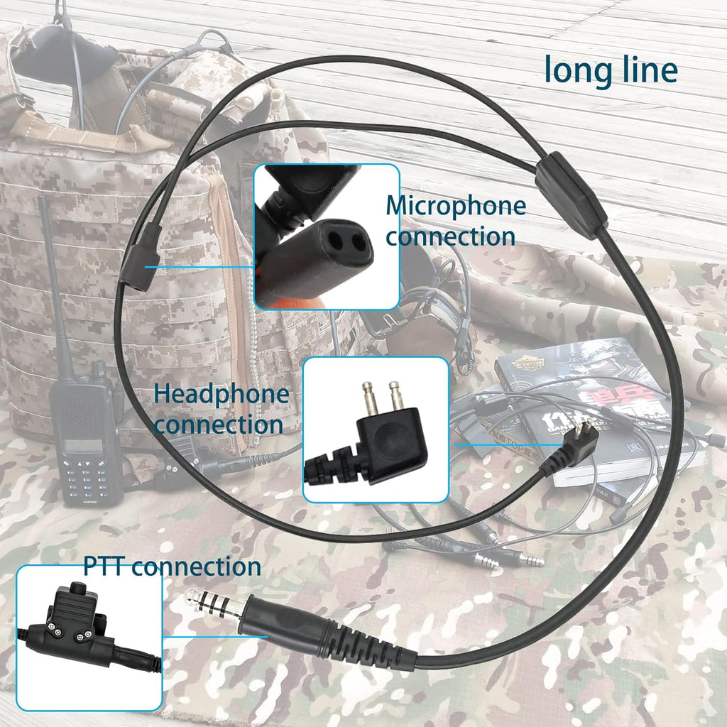 2 Pack PTT Boom Microphone for Headsets M29894