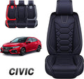 Black Leather Seat Covers Full Set B299844