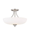 3 Light Semi-Flush Matte Nickel W618