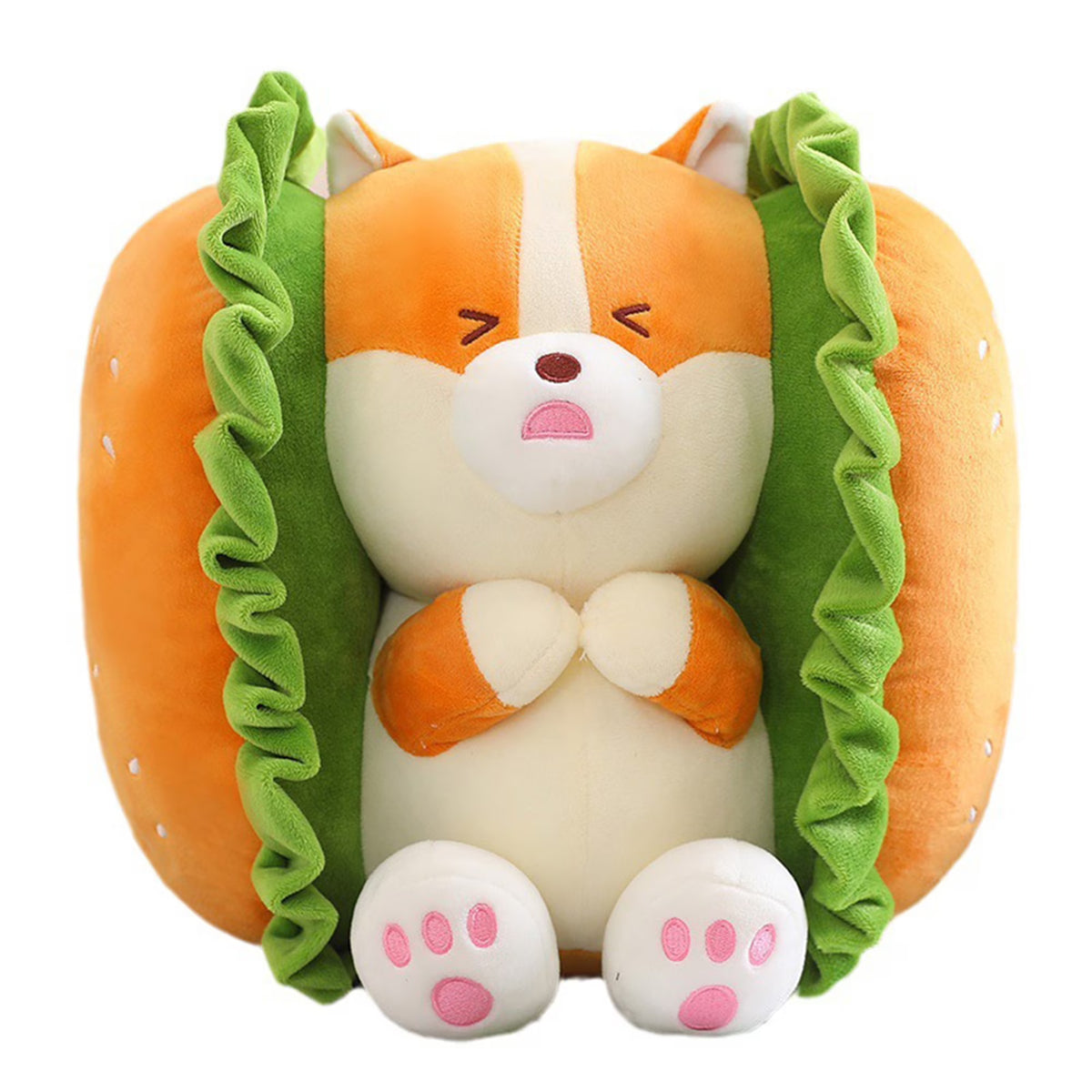 Fuzzy Hamburger Plush Toy J344797