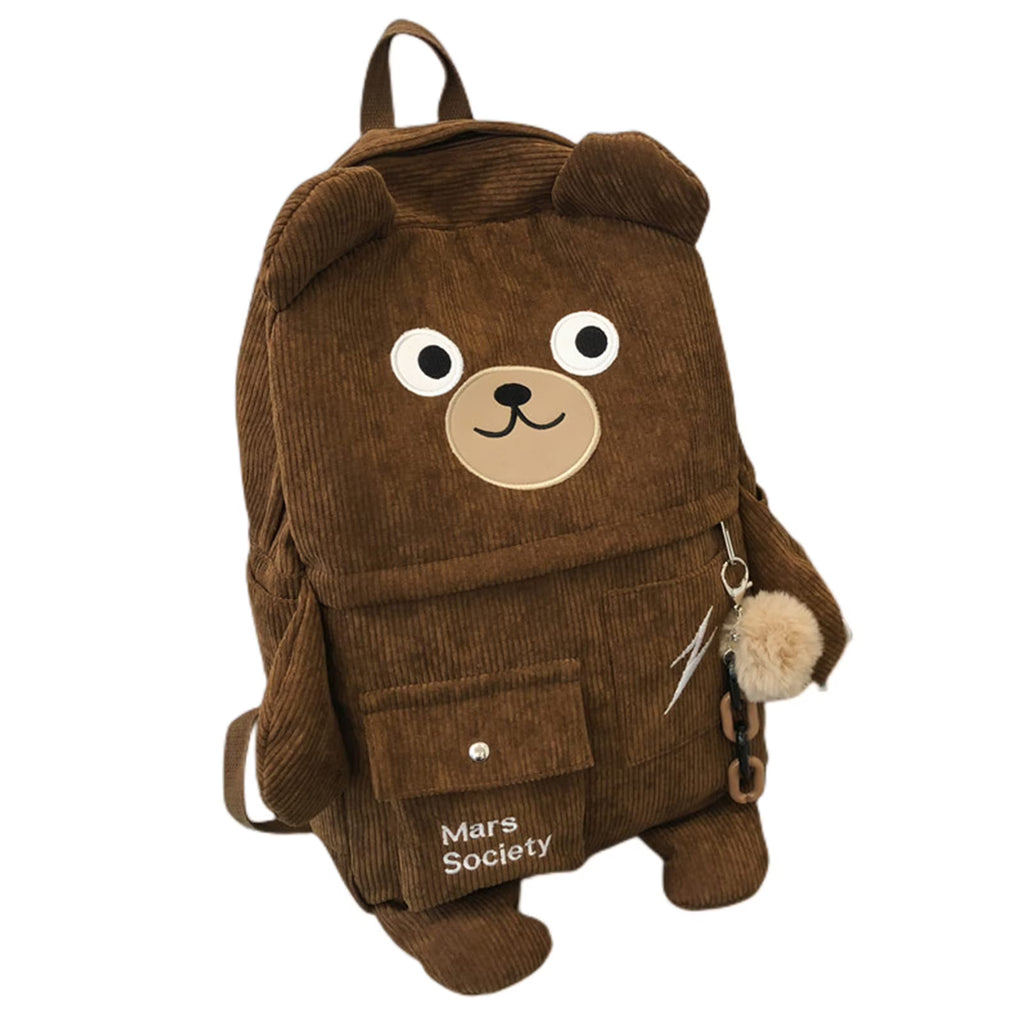 Corduroy Backpack Schoolbag W332752