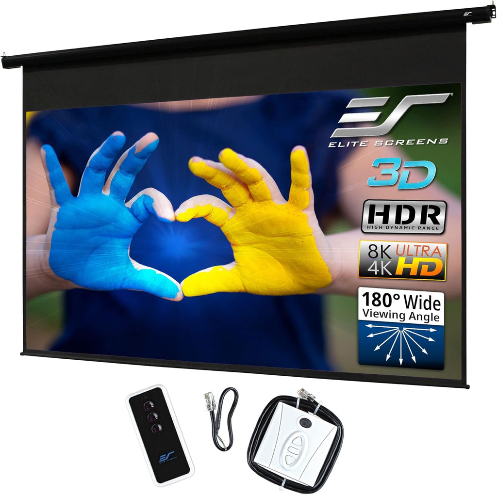 150" Electric Motorized Projector Screen 16:9 Drop Down A2143
