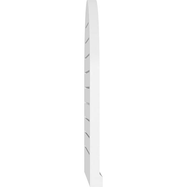 Round Top Surface Mount PVC Gable Vent with Brickmould A2583