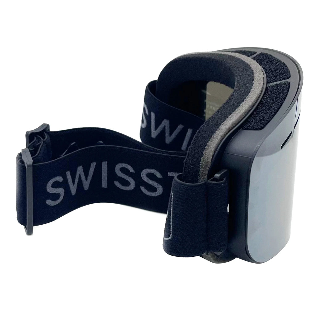 Rimless Ski Goggle Black Strap C7768