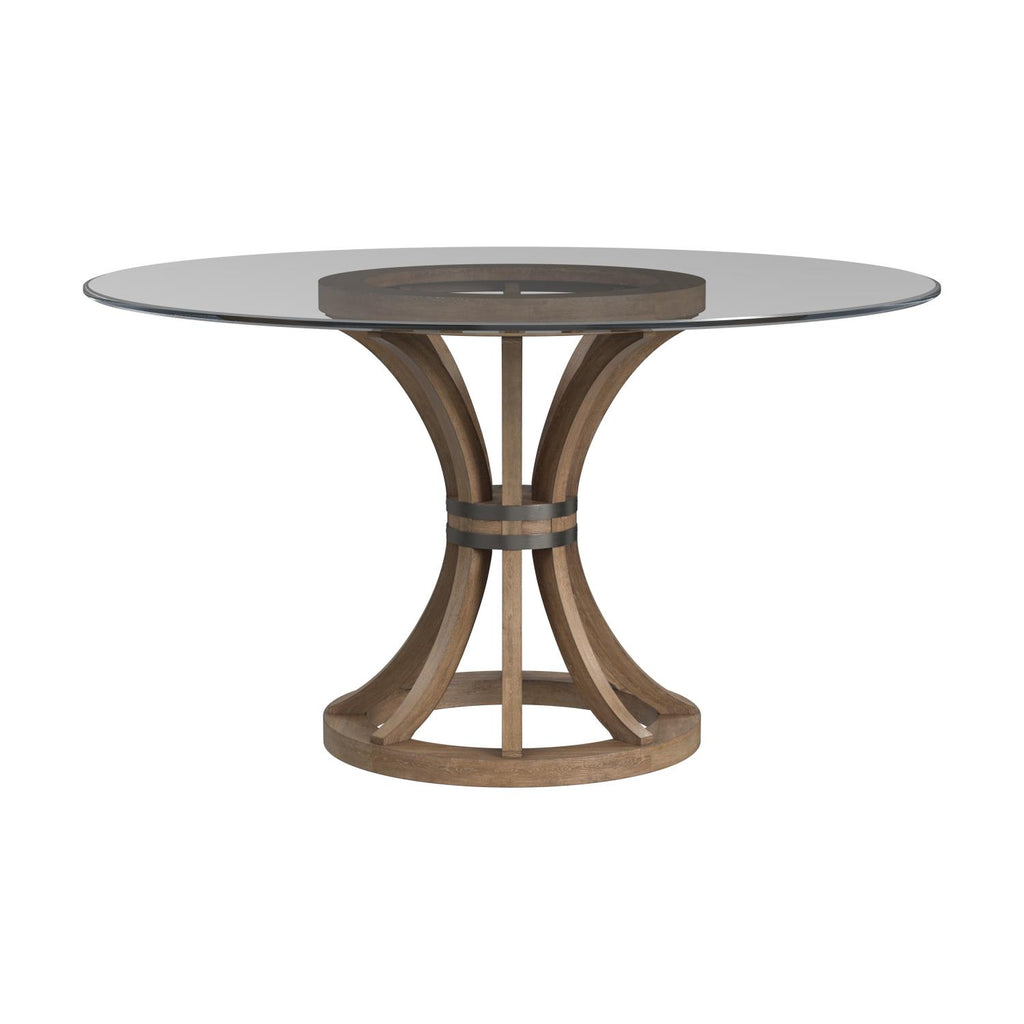 Brown Round Wood Dining Table T3269