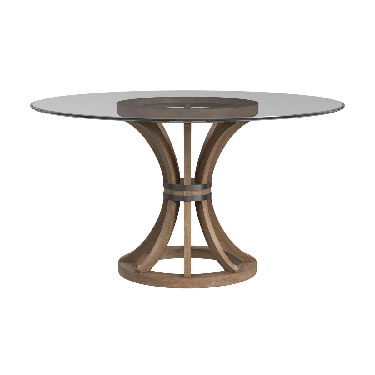 Brown Round Wood Dining Table T3269