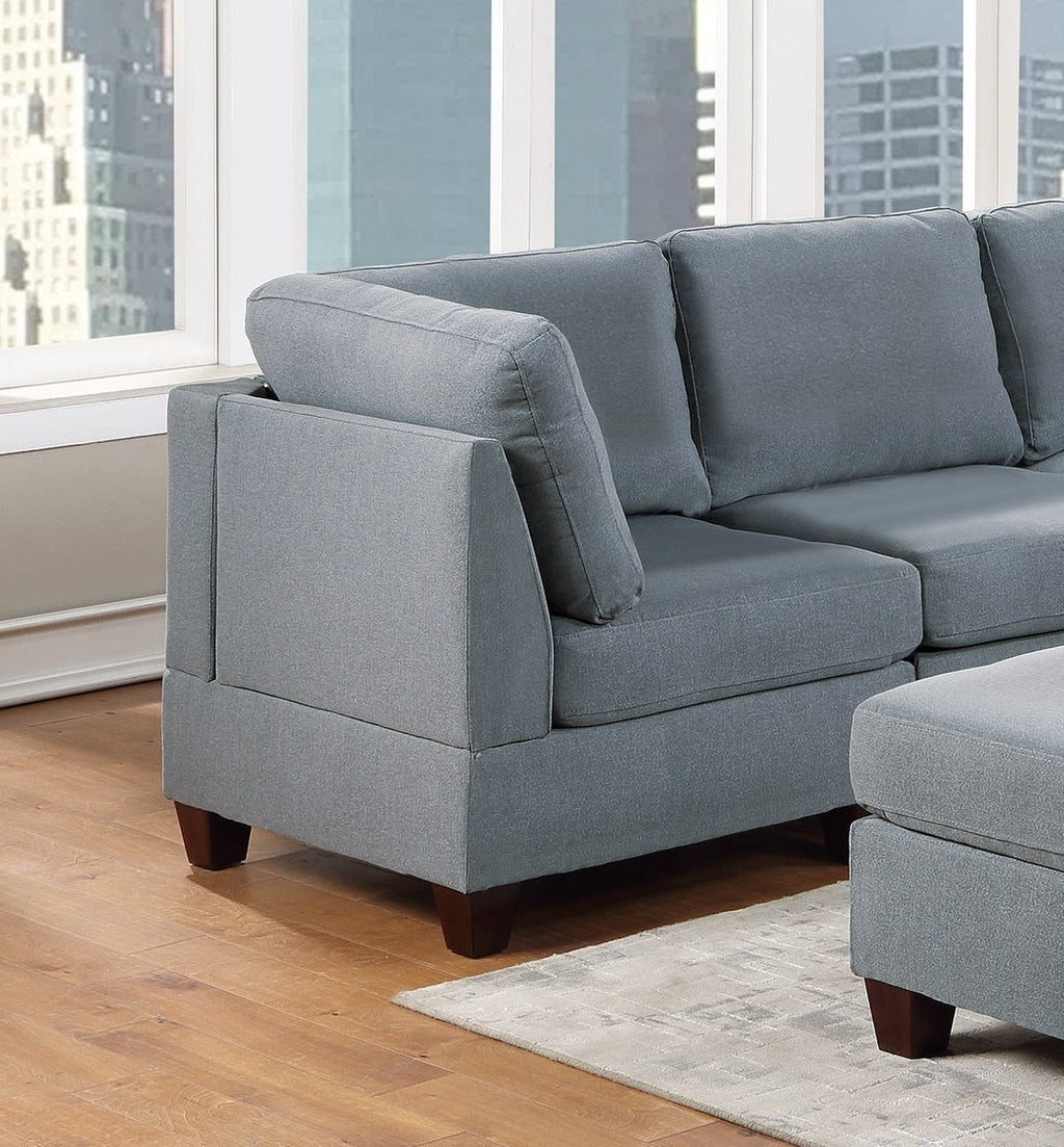 Modular Sectional 6pc Set Gray G779689