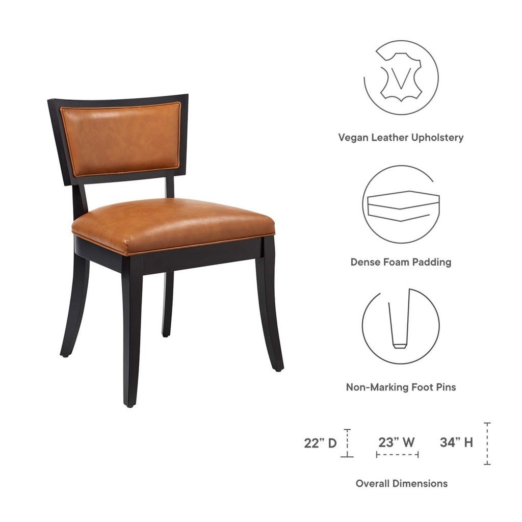 Vegan Leather Dining Chairs - Set of 2 K63811