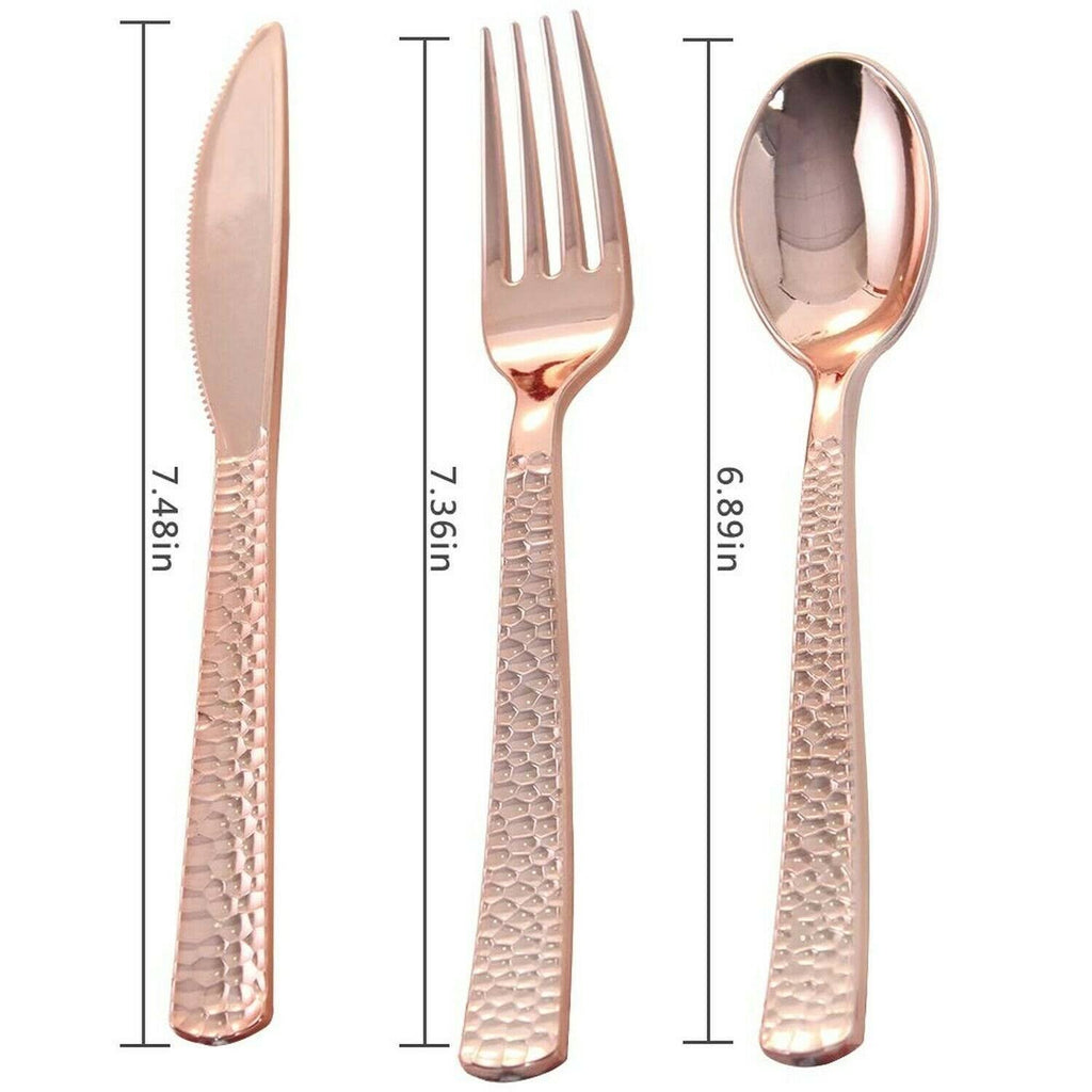 Rose Gold Silverware Disposable Flatware G67787