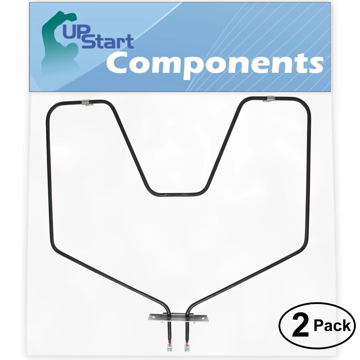2-Pack Replacement Bake Element for General Electric Oven Heating Element E6333