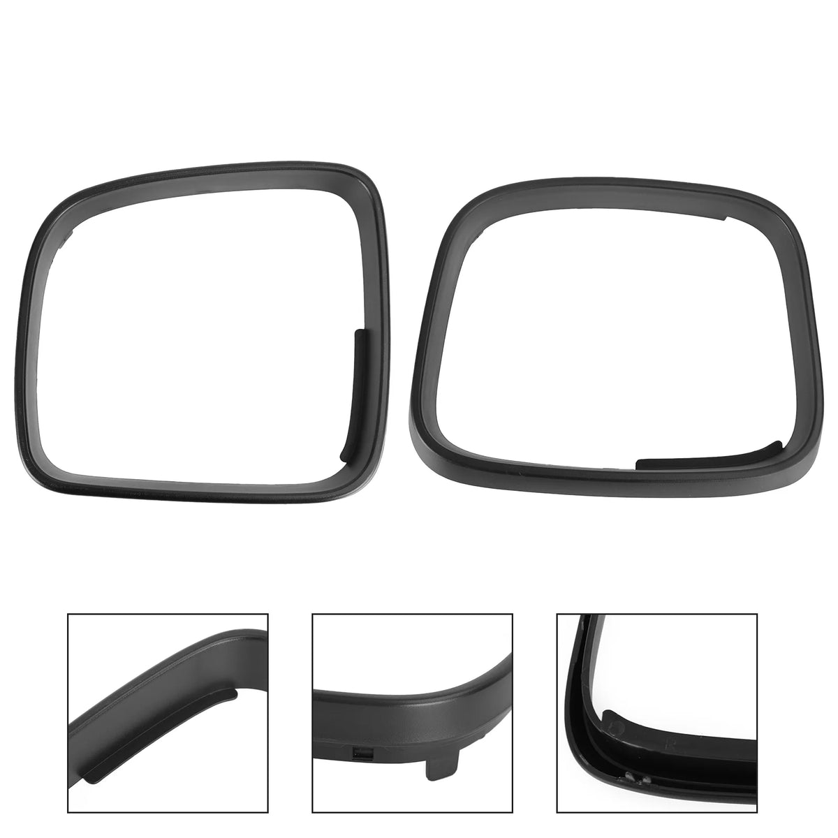 2x Caddy Wing Mirror Cover Door Trim Ring Bezel Cap for VW Transporter T5 T24268