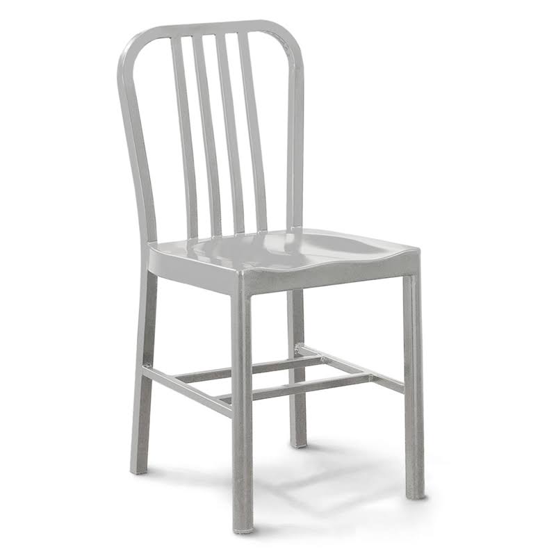 Metal Slatted Dining Side Chair (Set of 2) F93081