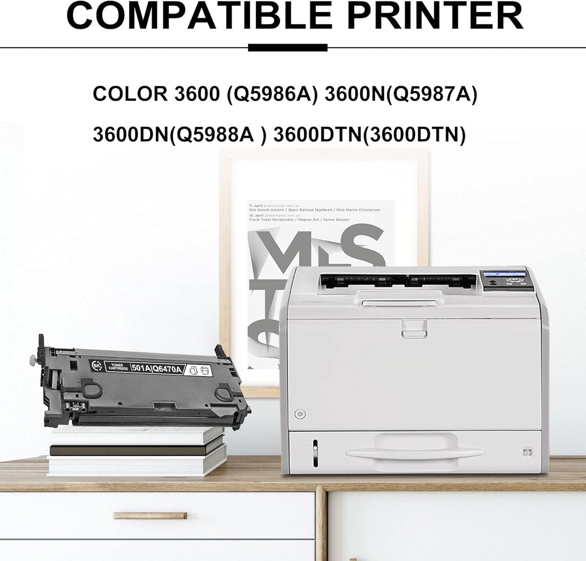 (3 Pack, Black) Remanufactured Toner Cartridge for HP Color 3600 Printer O505