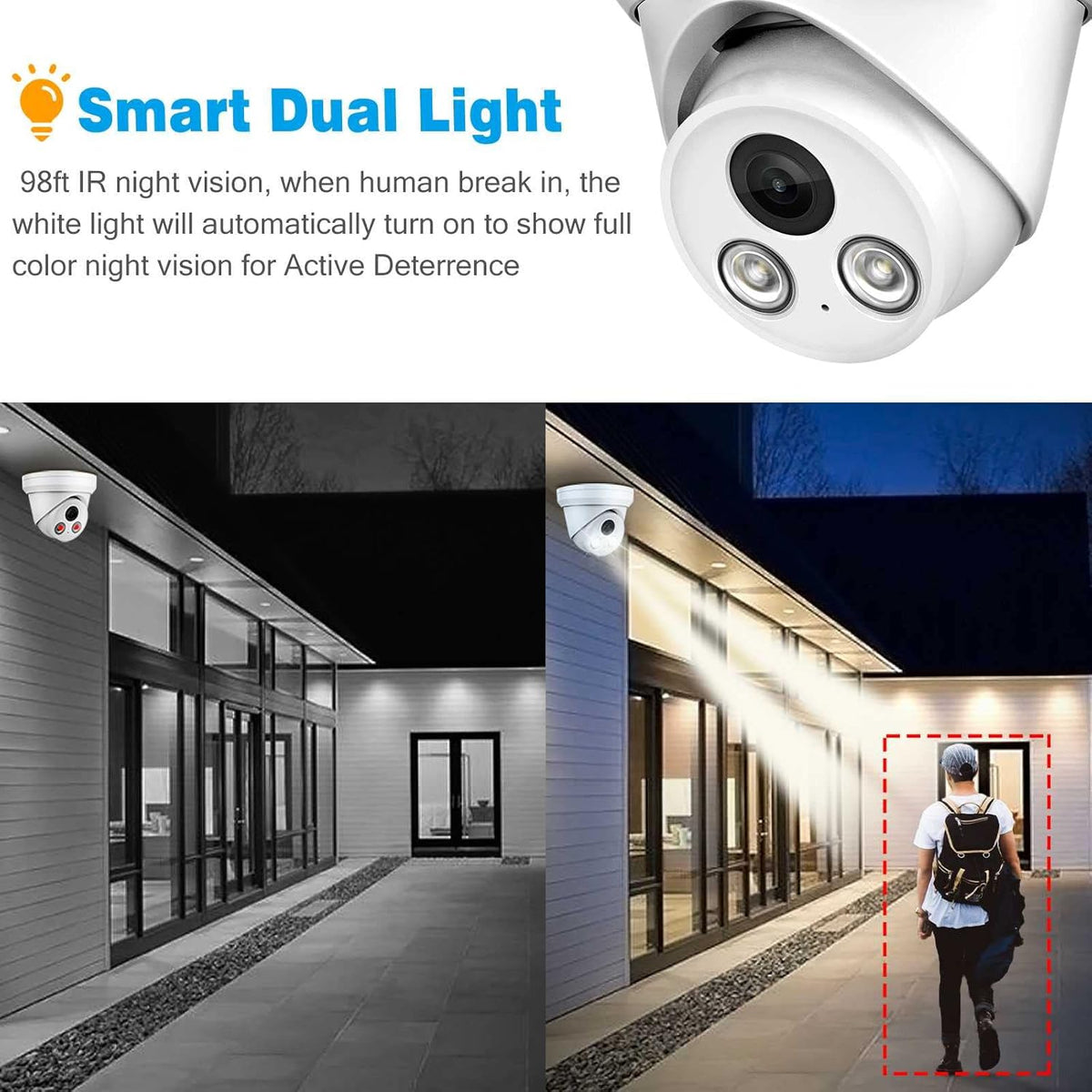 4K/8MP Outdoor PoE IP Camera with 2.8mm Lens, IP67, WDR R33400