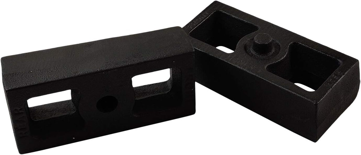 2WD/ 4WD 1.5 Rear Suspension Lift Cast Iron Blocks with 10 Round Leaf Spring Axle U Bolts C95050