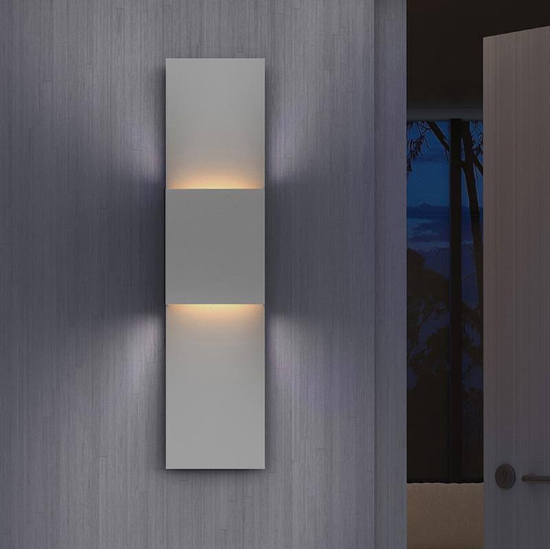 Textured White LED Panel Sconce P54218