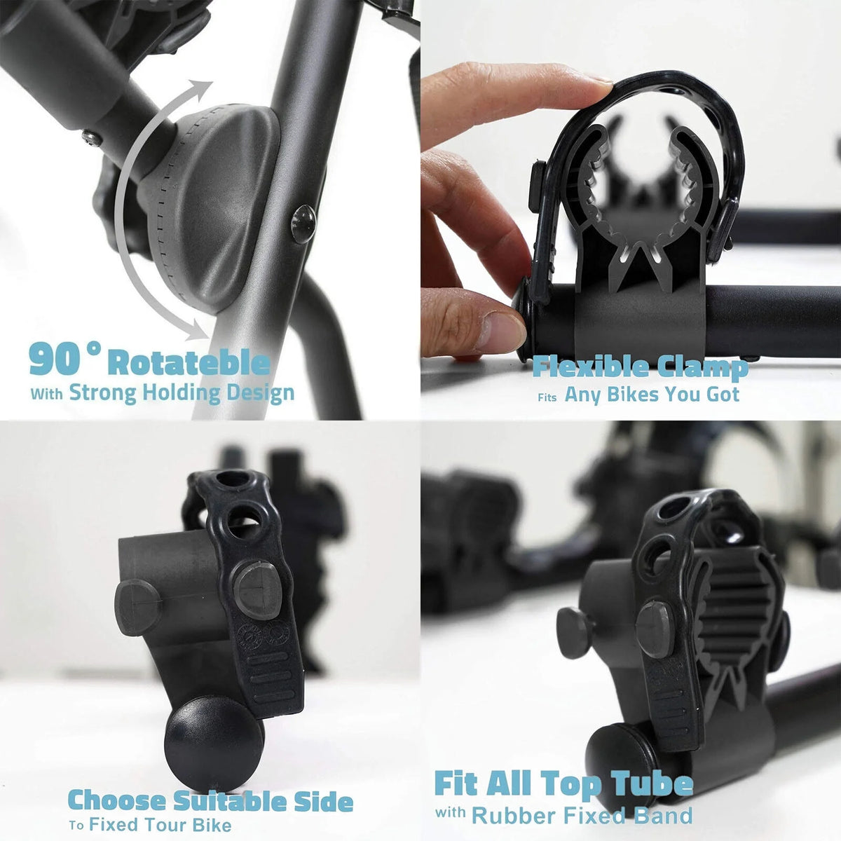 3-Bike Trunk-Mount Bicycle Rack for Car SUV G573