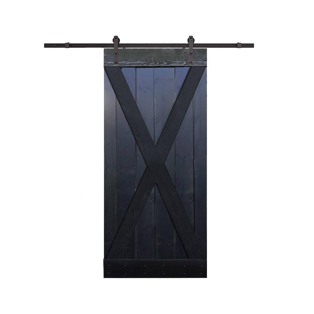 Knotty Pine Solid Wood Interior Barn Door Slab M36183