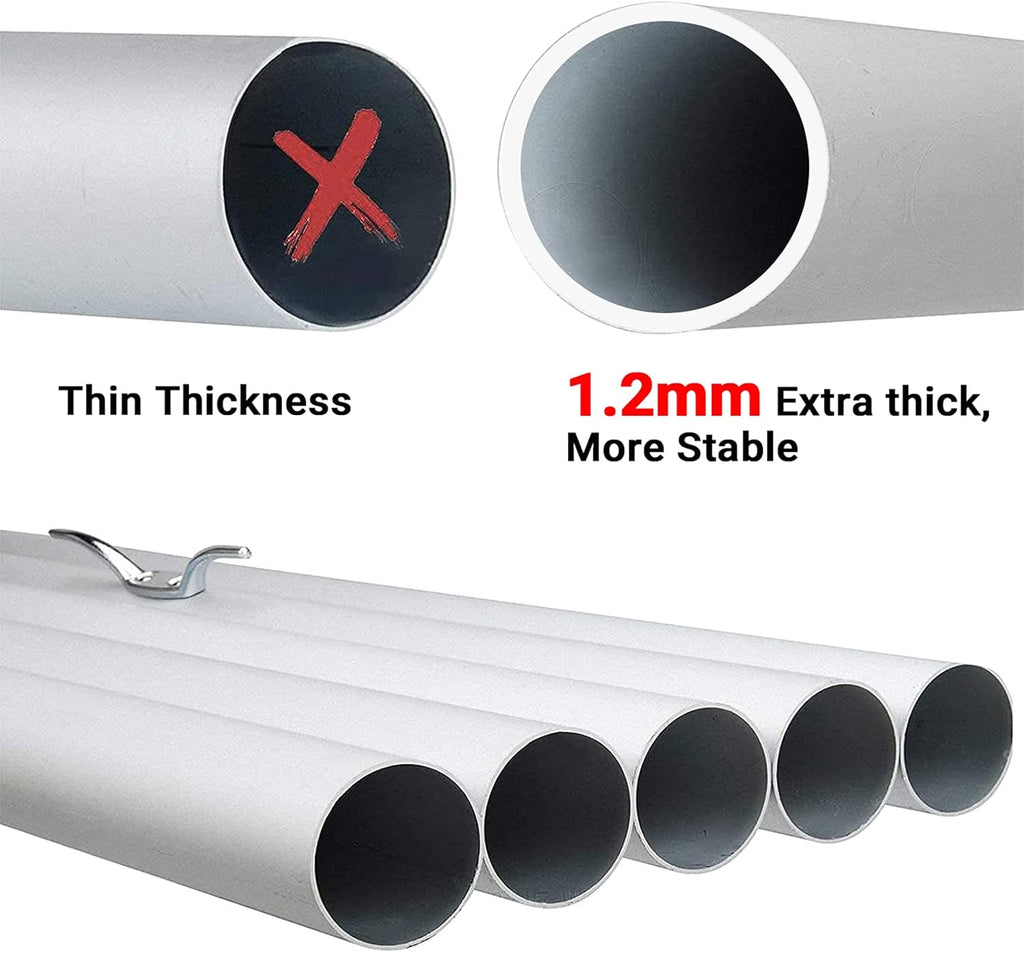 20FT Heavy Duty Aluminum Flag Pole Kit with 3x5 American Flag and Golden Ball N4995