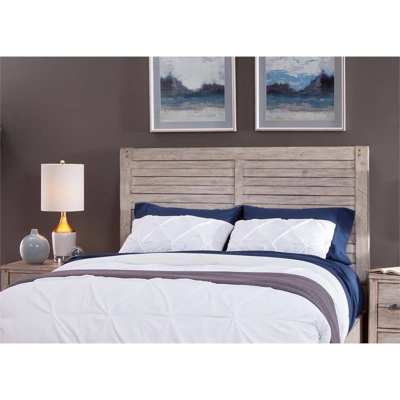 Whitewashed Queen Panel Headboard L598