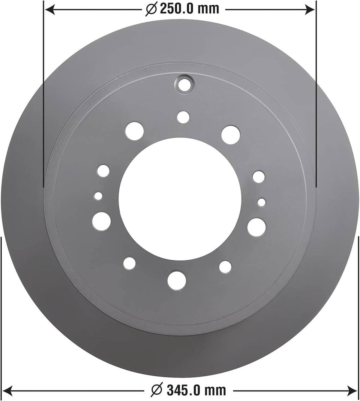 Pack of 2 Rear Brake Rotor I4886