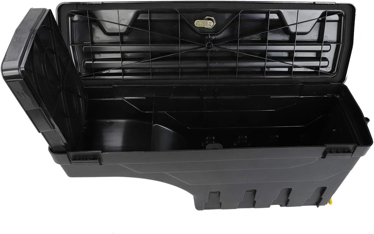 Truck Bed Wheel Well Storage Case Tool Box Black Lockable Storage Box Unit One Pair I3831