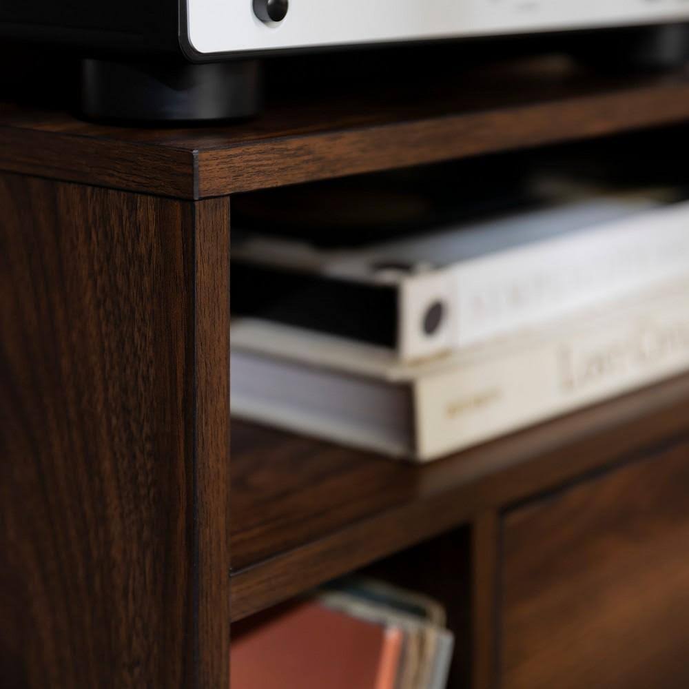 Dark Walnut Storage Side Table U649
