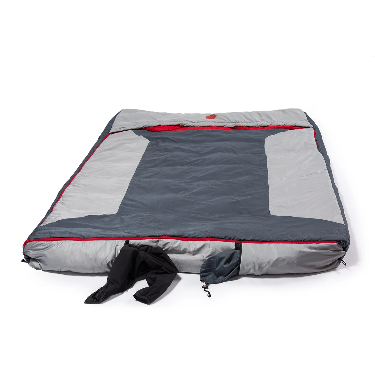 Red Double Wide Hooded Rectangular Sleeping Bag Z69314