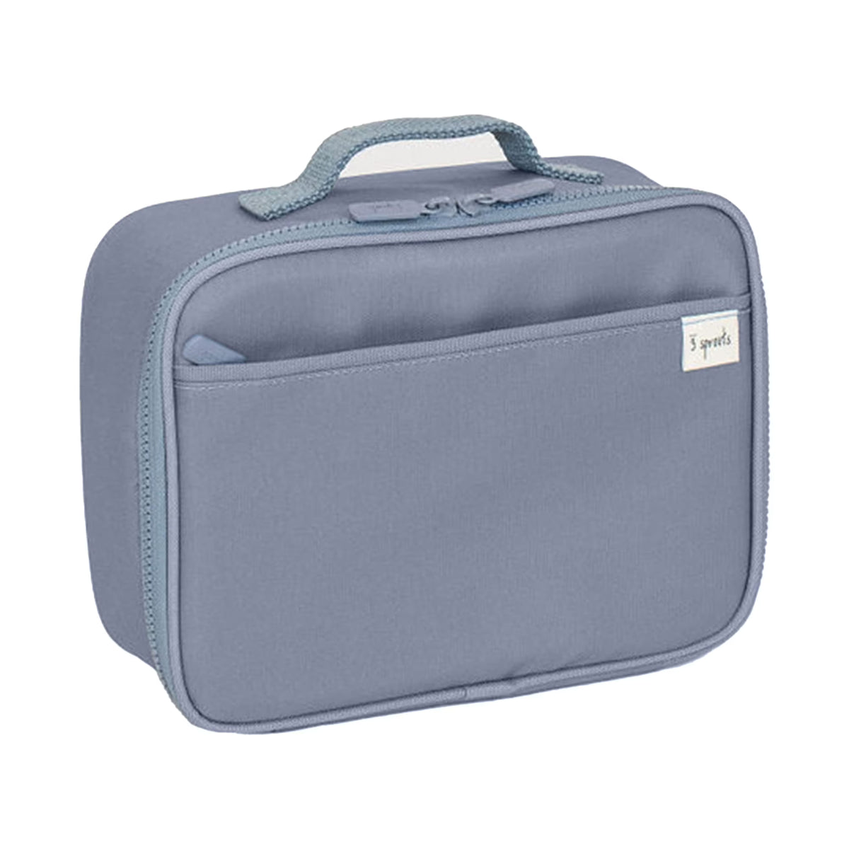 Blue Insulated Recycled Fabric Lunch Bag Q70575