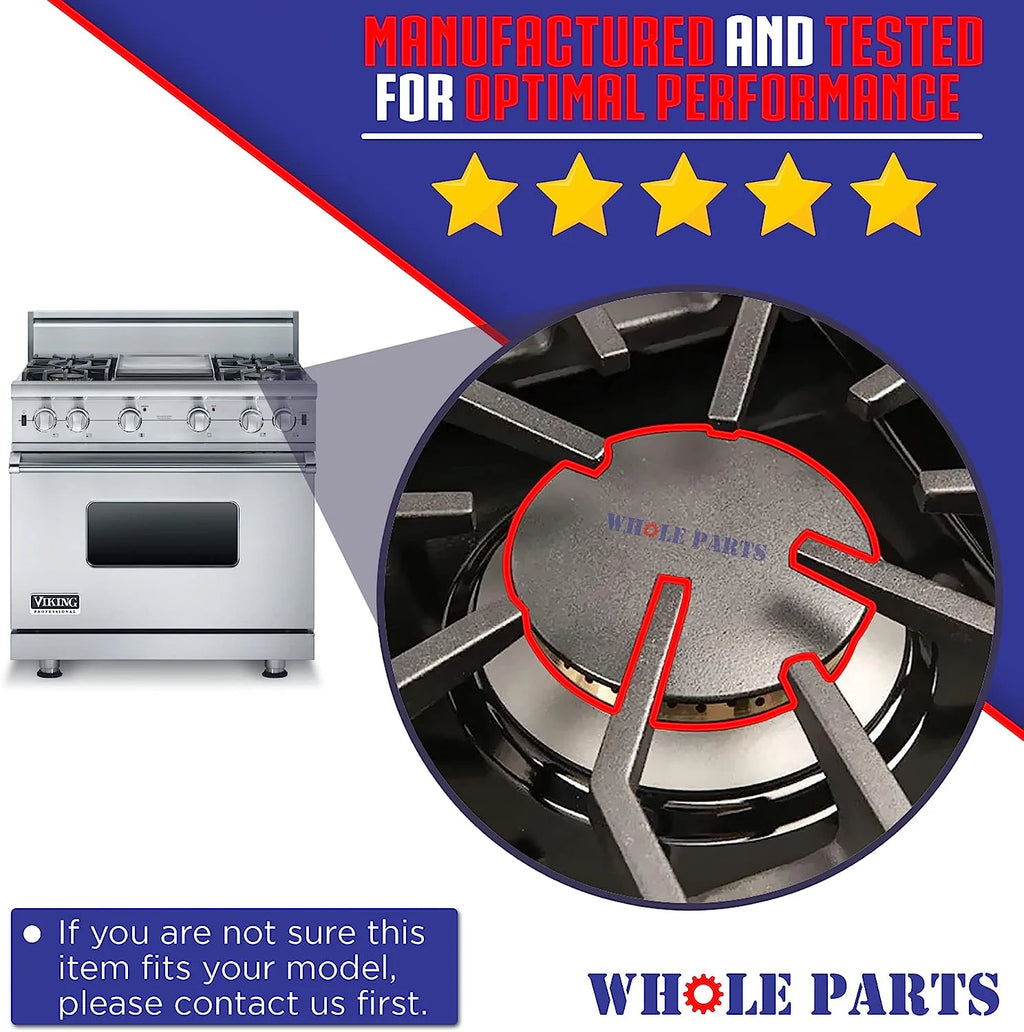 Black Left Front Burner Cap O72671
