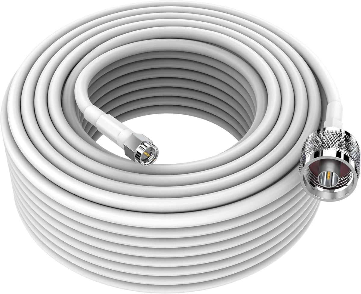 N Male to N Male Coaxial Cable, 50 Ft / 15 Meter C910