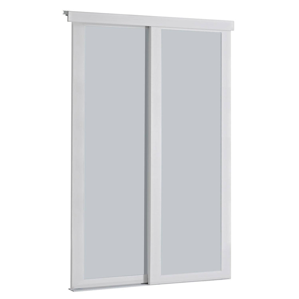 Frosted Sliding Closet Door White 48x22x80.5x22 X6737