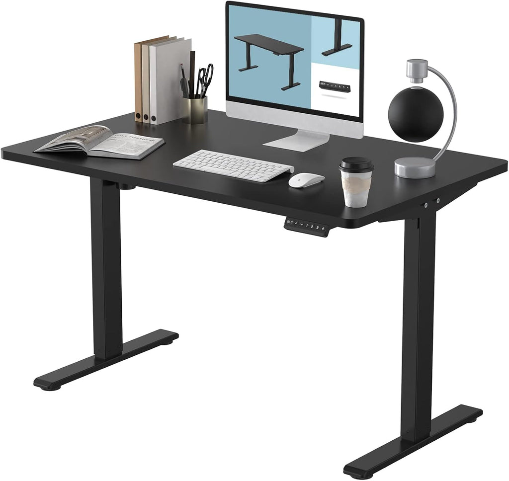 Electric Height Adjustable Desk 55 x 28 Inches White Top O48206