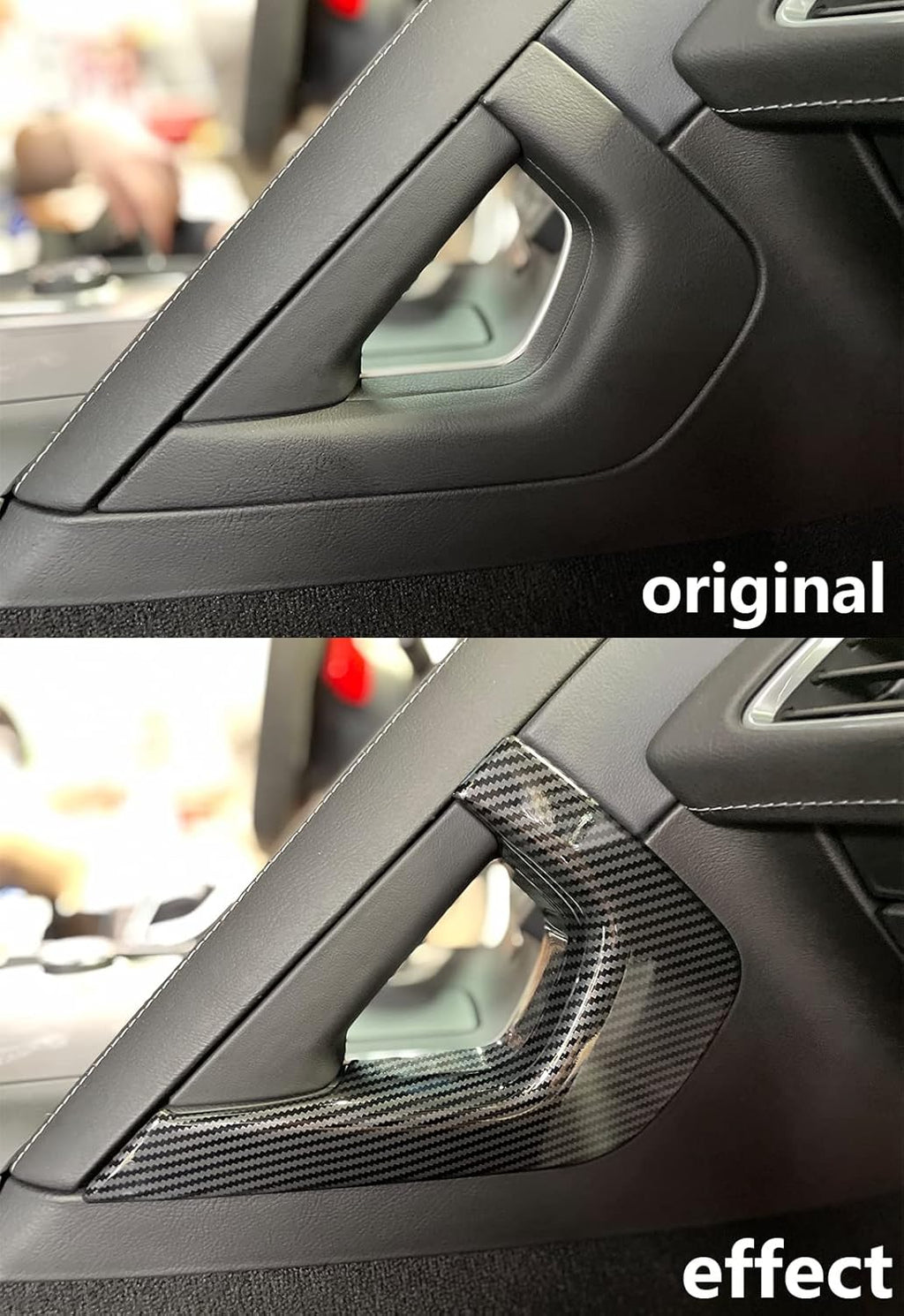 Carbon Fiber Central Control Armrest Cover Trim for 2014-2019 Chevrolet Corvette C7 O895456